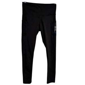 Fengbay Black Back the Blue MSPD Family High Waist Pocket Leggings Medium